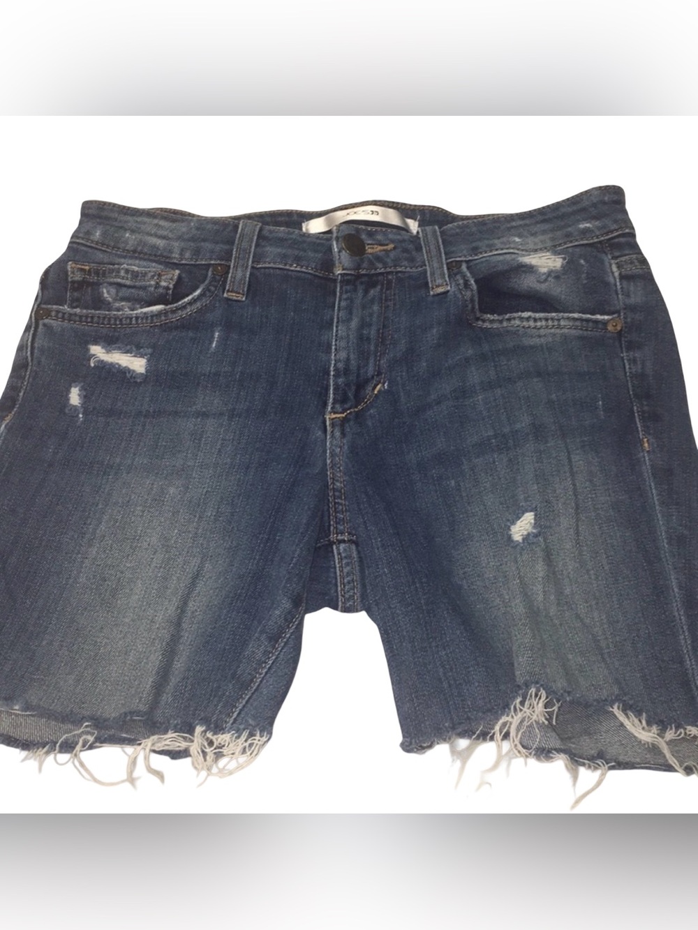 Joe's Jeans Women’s Dark Blue Distressed Cutoff Shorts